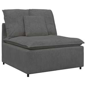 vidaXL mooduldiivani keskmoodul patjadega, tumehall, 100 cm