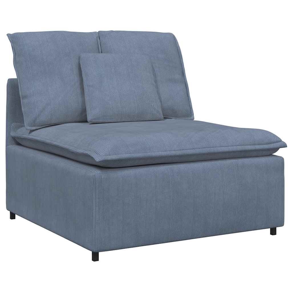 Thumbnail - vidaXL Modulares Sofa Mittelmodul mit Kissen Blau 100 cm