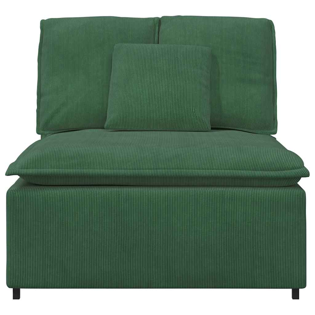 vidaXL Modulaire bank middenmodule met kussens 100 cm jungle groen afbeelding