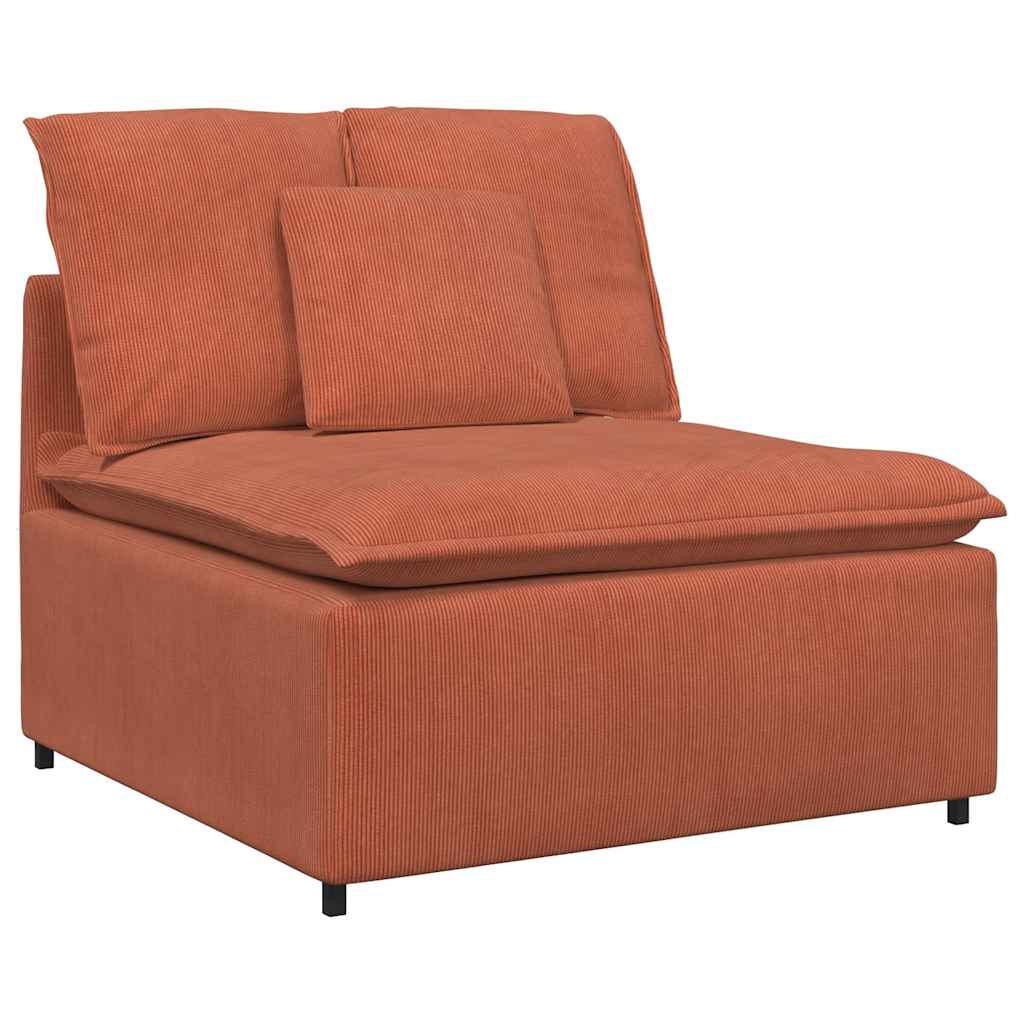 Thumbnail - vidaXL Modulares Sofa Mittelmodul mit Kissen Rot Orange 100 cm