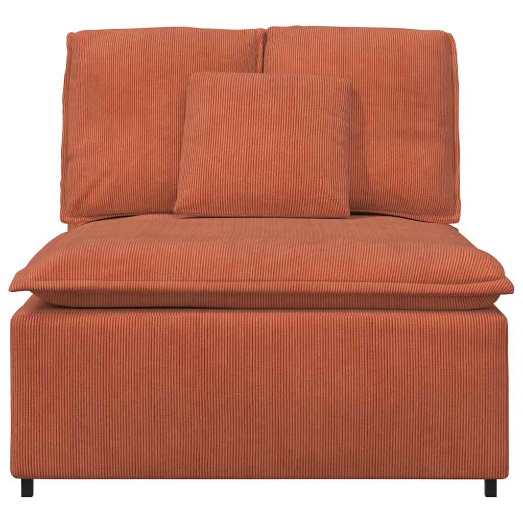 vidaXL Modulaire bank middenmodule met kussens 100 cm rood oranje afbeelding
