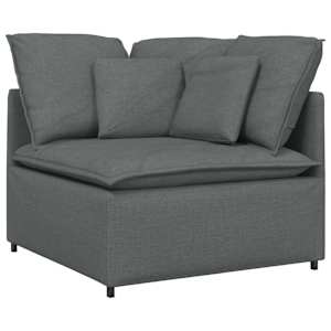 vidaXL mooduldiivani nurgamoodul patjadega, tumehall, 100 cm