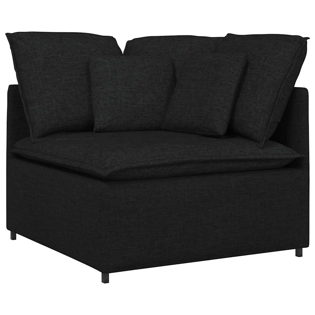 Thumbnail - vidaXL Modulares Sofa Eckmodul mit Kissen Schwarz 100 cm
