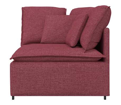 vidaXL borv&ouml;r&ouml;s modul&aacute;ris kanap&eacute; sarokmodul p&aacute;rn&aacute;kkal 100 cm