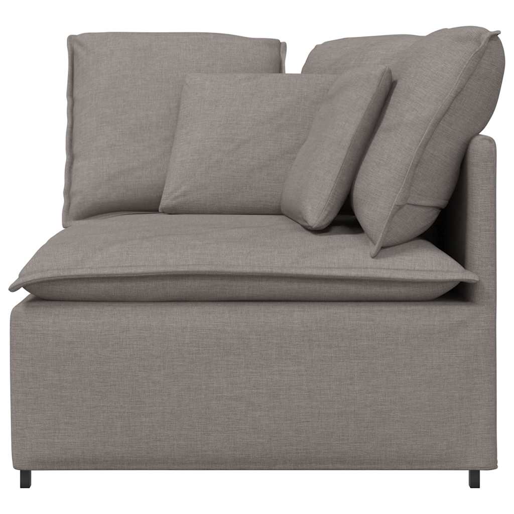 vidaXL Modul de colț pentru canapea modulară cu perne gri taupe 100 cm