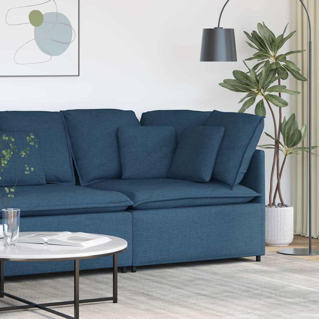 Thumbnail - vidaXL Modulares Sofa Eckmodul mit Kissen Blau 100 cm