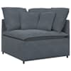 vidaXL mooduldiivani nurgamoodul patjadega, tumehall, 100 cm