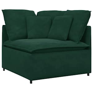 vidaXL mooduldiivani nurgamoodul patjadega, tumeroheline, 100 cm