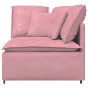 vidaXL Modul modular de colț pentru canapea cu perne, roz, 100 cm