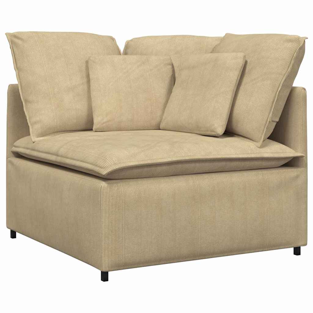 Thumbnail - vidaXL Modulares Sofa Eckmodul mit Kissen Graugrün 100 cm
