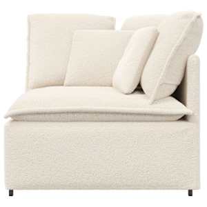 vidaXL Modulo Angolare Divano Modulare con Cuscini Crema 100 cm