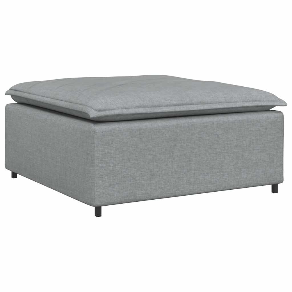 Thumbnail - vidaXL Modulares Sofa-Fußhocker-Modul Hellgrau 100 x 100 x 48 cm