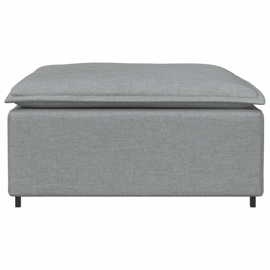 Thumbnail - vidaXL Modulares Sofa-Fußhocker-Modul Hellgrau 100 x 100 x 48 cm