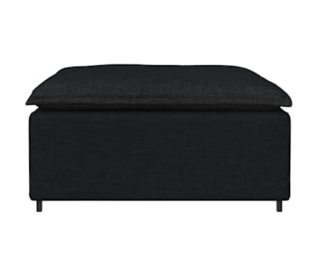 vidaXL Módulo reposapiés modular para Sofá negro 100x100x48 cm