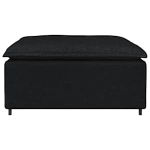 vidaXL Módulo reposapiés modular para Sofá negro 100x100x48 cm