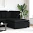 vidaXL fekete moduláris kanapé lábzsámoly modul 100x100x48 cm termék 2. képe