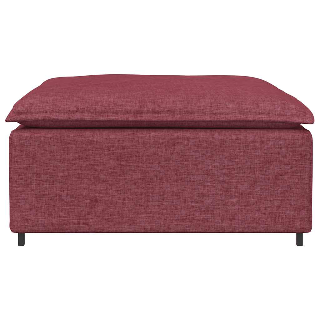 Thumbnail - vidaXL Modulares Sofa-Fußhocker-Modul Weinrot 100x100x48 cm