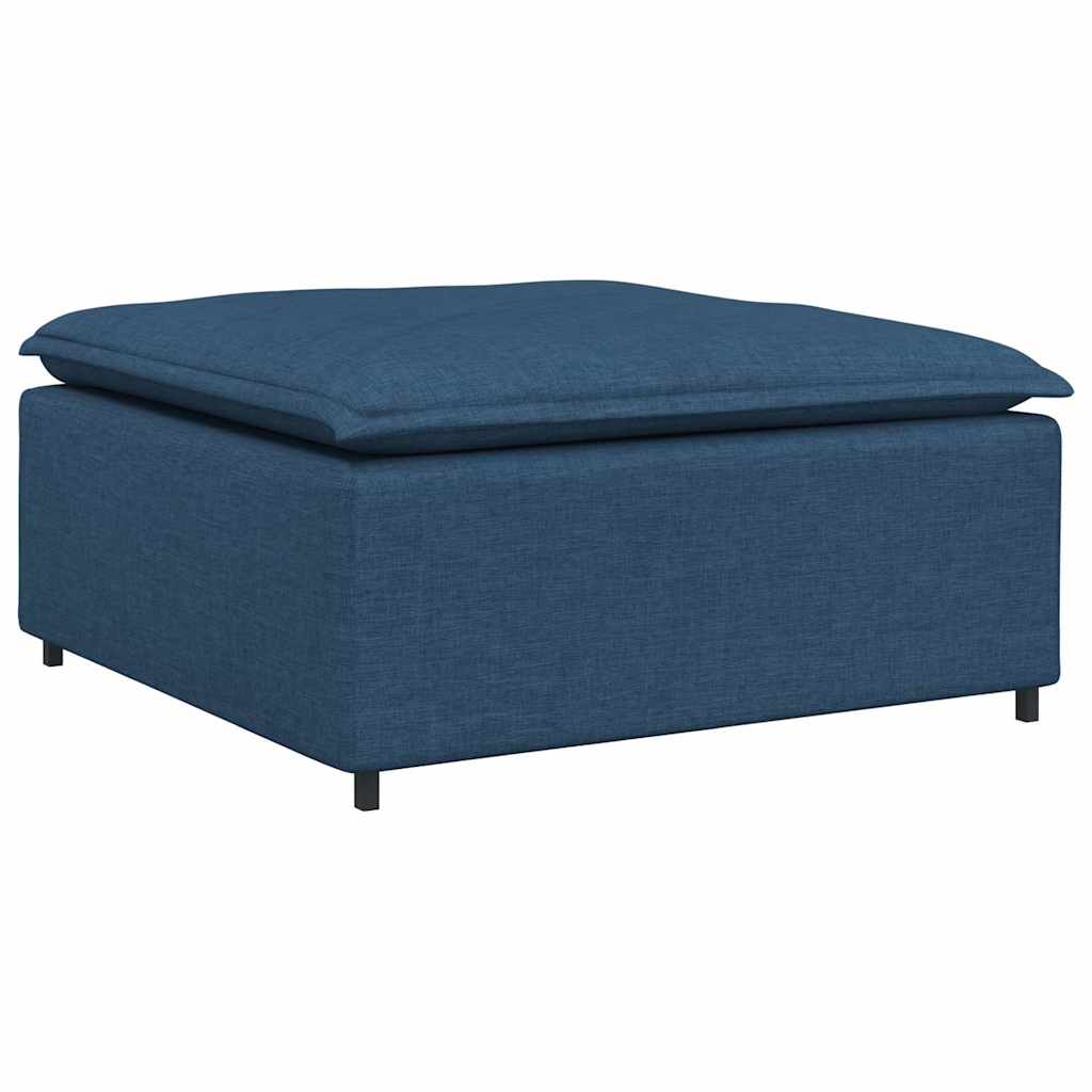 Thumbnail - vidaXL Modulares Sofa-Fußhocker-Modul Blau 100 x 100 x 48 cm
