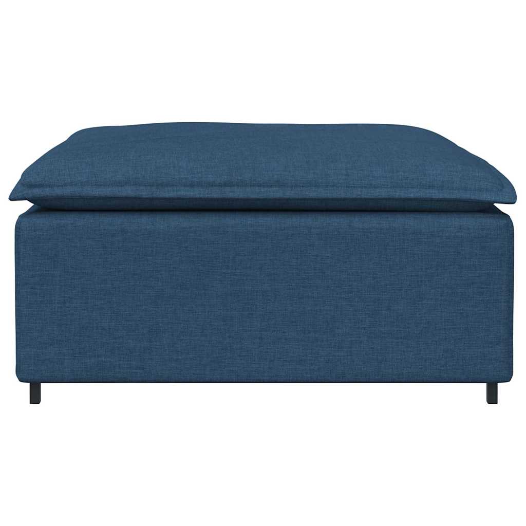 Thumbnail - vidaXL Modulares Sofa-Fußhocker-Modul Blau 100 x 100 x 48 cm