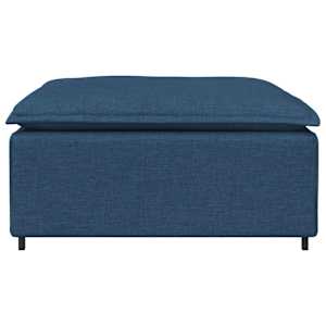 vidaXL Modulares Sofa-Fu&szlig;hocker-Modul Blau 100 x 100 x 48 cm