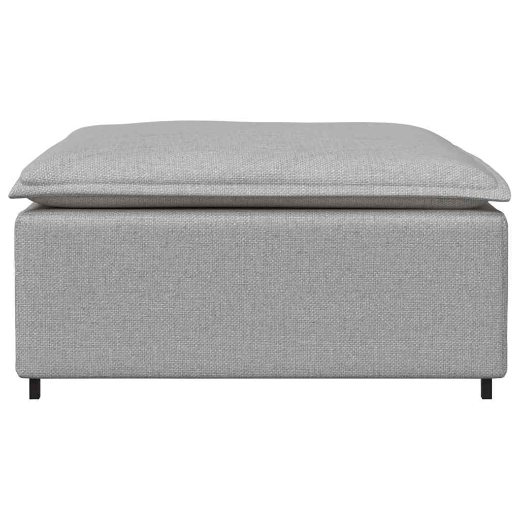 Thumbnail - vidaXL Modulares Sofa-Fußhocker-Modul Wolkengrau 100 x 100 x 48 cm