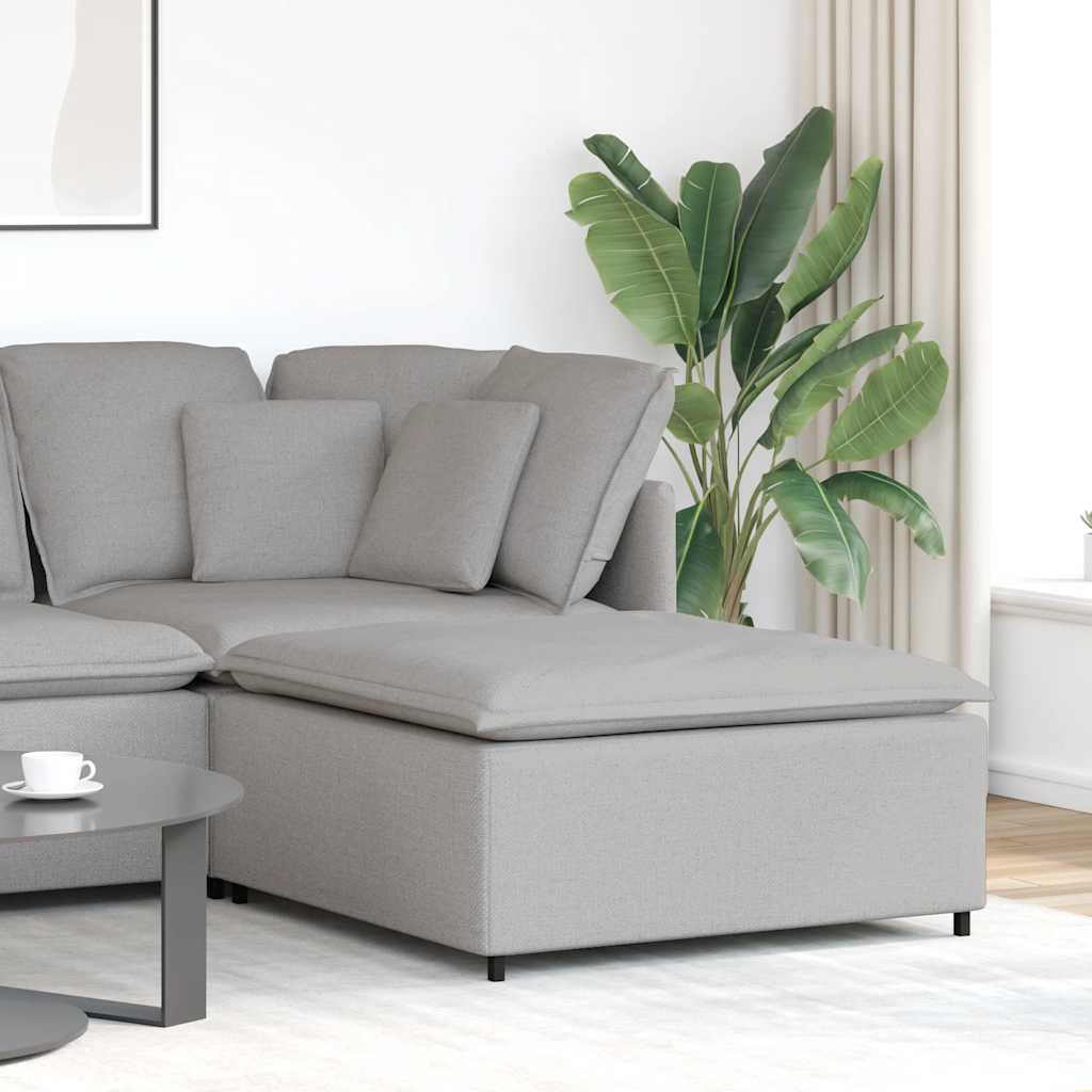 vidaXL Taburet modular pentru canapea, gri nor, 100x100x48 cm