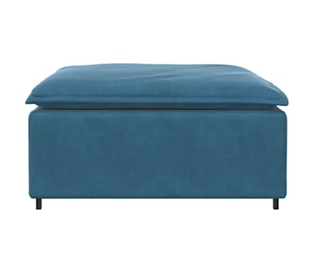 vidaXL Modulsoffa fotpallsmodul bl&aring; 100x100x48 cm