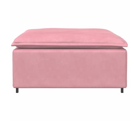 vidaXL Modulares Sofa Fu&szlig;hocker-Modul Rosa 100x100x48 cm