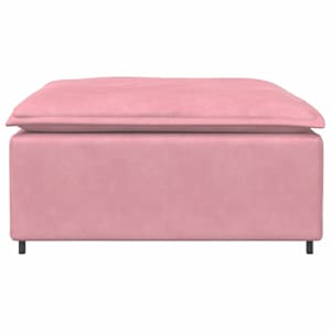 vidaXL Modulares Sofa Fu&szlig;hocker-Modul Rosa 100x100x48 cm