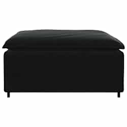 vidaXL modul&aelig;r sofa fodskammel modul 100x100x48 cm sort