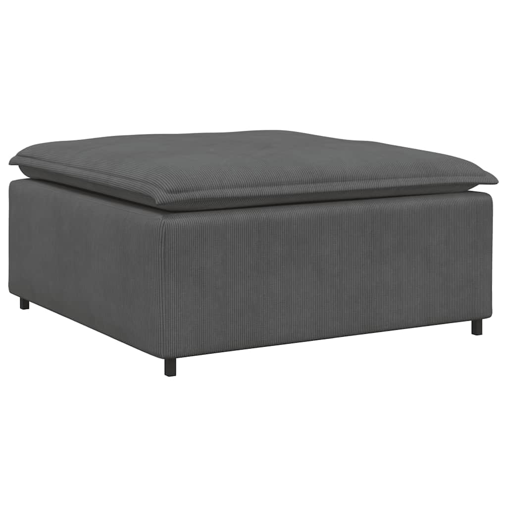 Thumbnail - vidaXL Modulares Sofa Fußhocker-Modul Dunkelgrau 100x100x48 cm