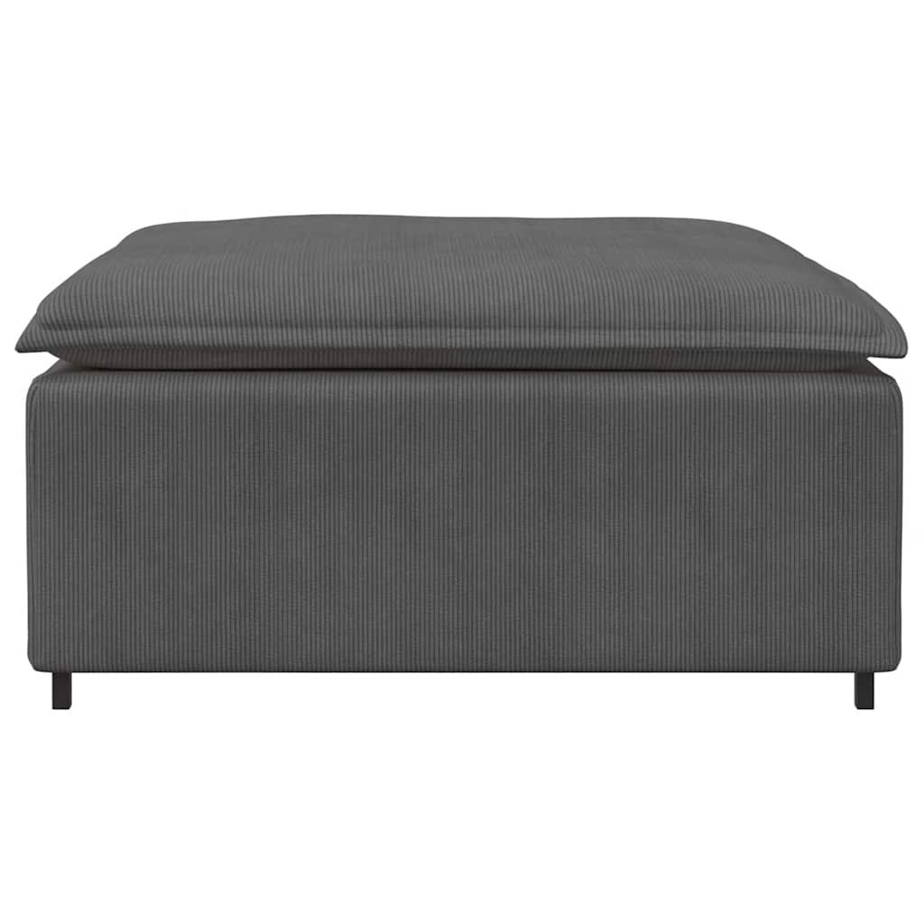Thumbnail - vidaXL Modulares Sofa Fußhocker-Modul Dunkelgrau 100x100x48 cm