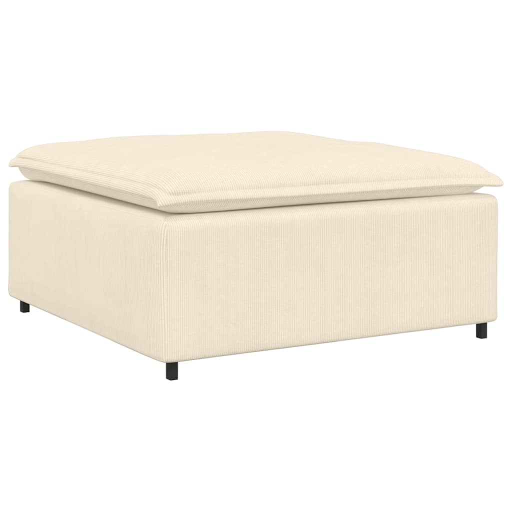 Thumbnail - vidaXL Modulares Sofa Fußhocker-Modul Creme 100x100x48 cm