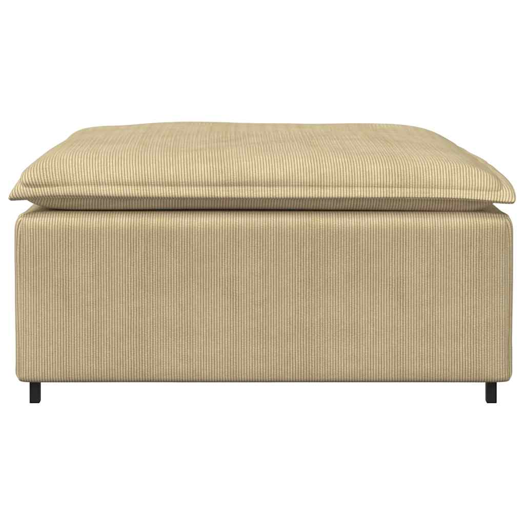 Thumbnail - vidaXL Modulares Sofa Fußhocker-Modul Hellgrün Grau 100x100x48 cm