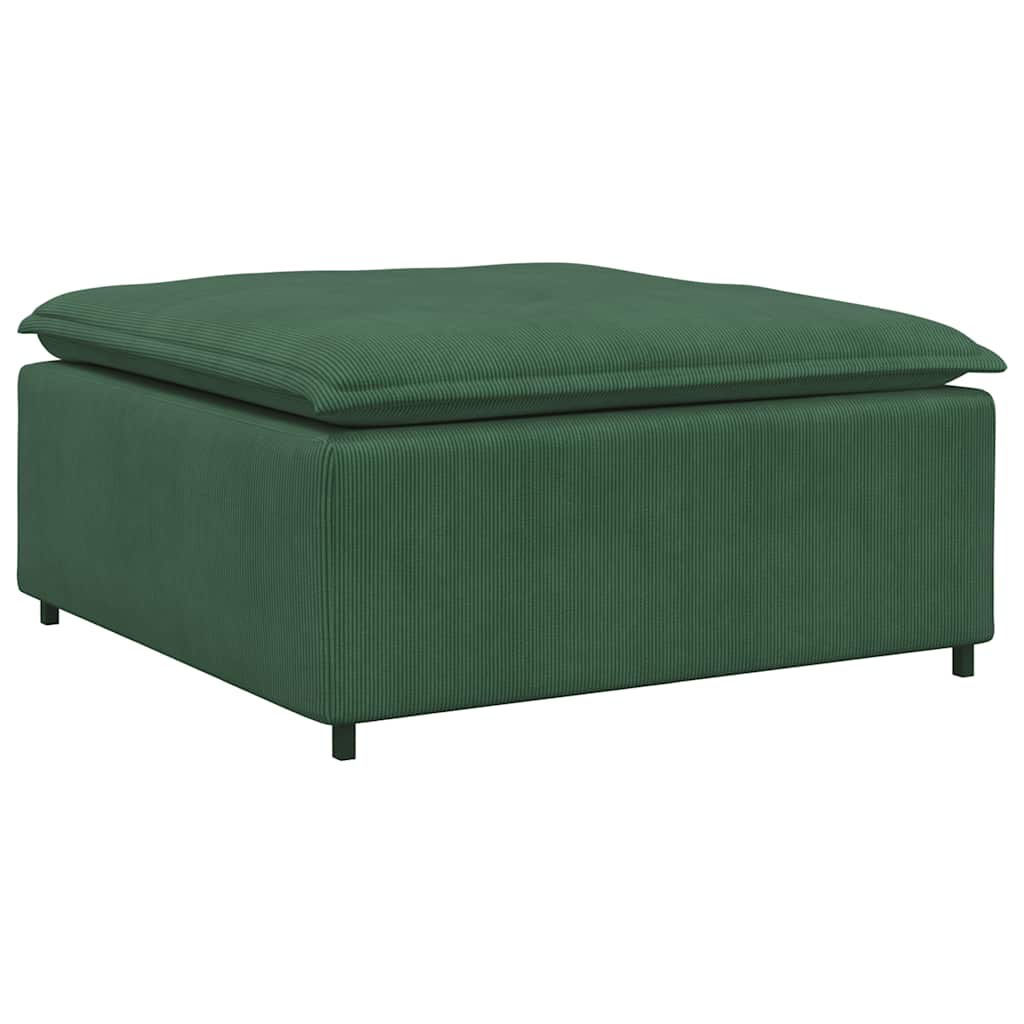 Thumbnail - vidaXL Modulares Sofa Fußhocker-Modul Dunkelgrün 100x100x48 cm