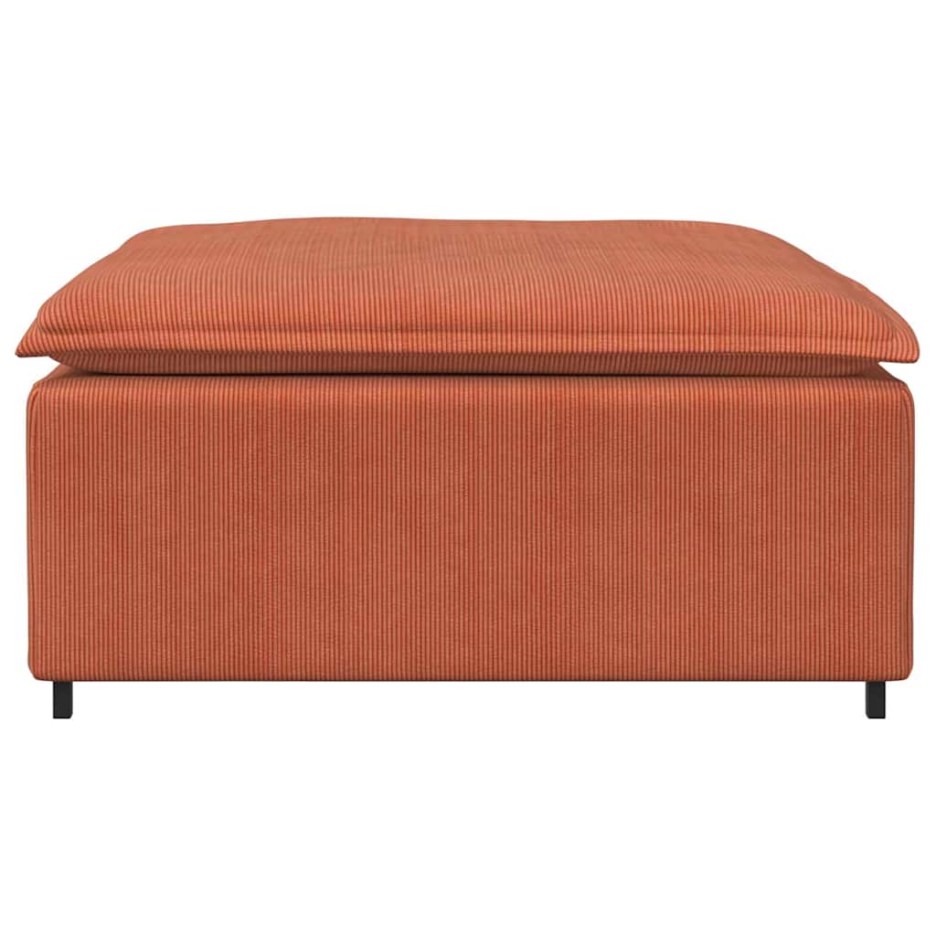 Thumbnail - vidaXL Modulares Sofa Fußhocker-Modul Rot Orange 100x100x48 cm