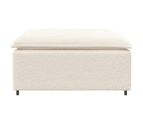 vidaXL kr&eacute;m modul&aacute;ris kanap&eacute; l&aacute;bzs&aacute;moly modul 100x100x48 cm