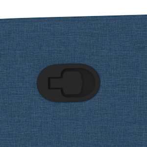 Polohovací křeslo modré textil - obrázek 8