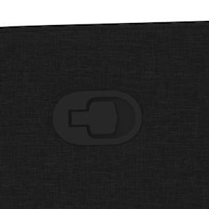 Masážní polohovací křeslo černé textil - obrázek 9