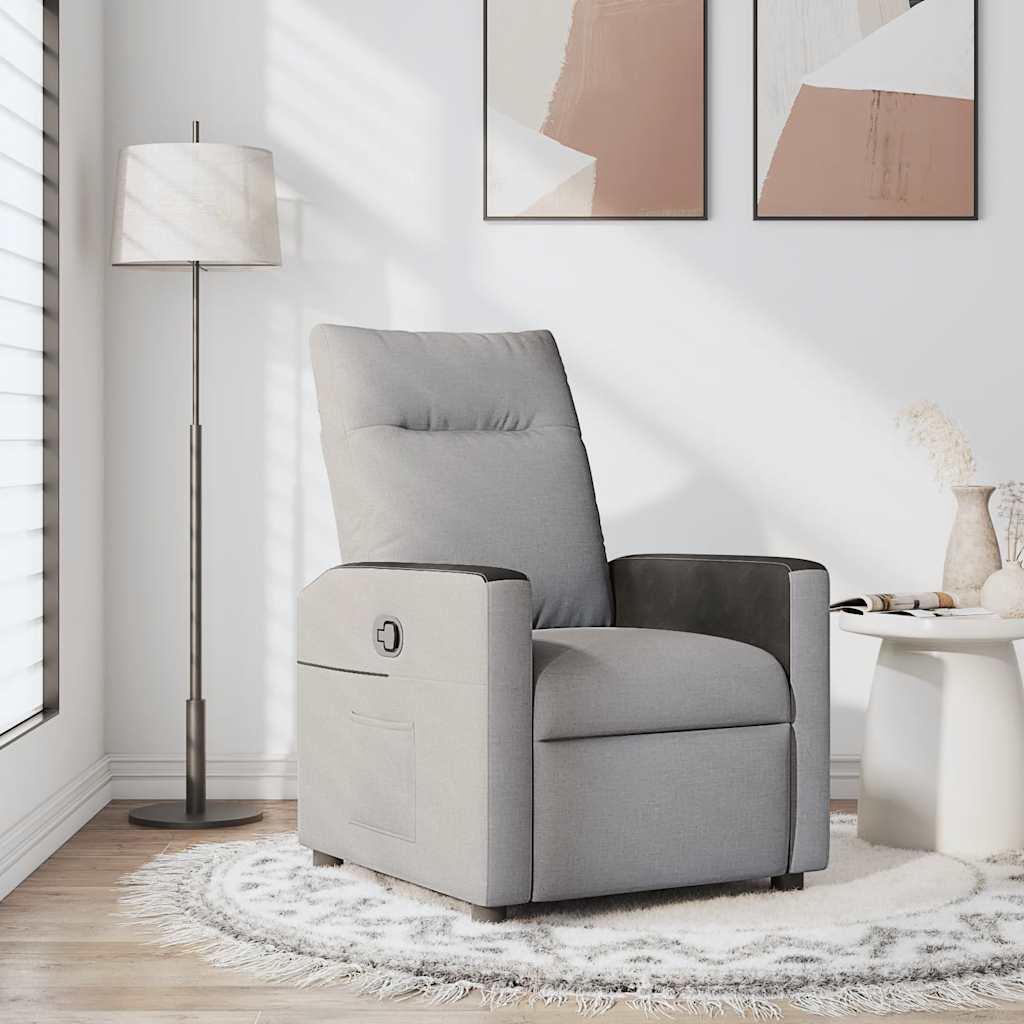vidaXL Relaxsessel Wolkengrau Stoff