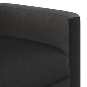 Masážní polohovací křeslo černé textil - obrázek 9