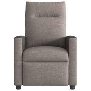 Masážní polohovací křeslo taupe textil - obrázek 3