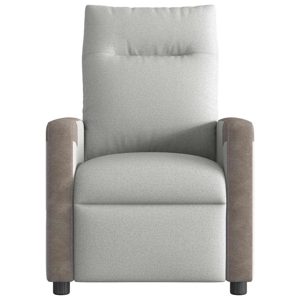 vidaXL Scaun extensibil din stofă gri nor