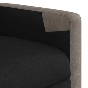 Masážní polohovací křeslo černé textil - obrázek 9