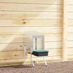 Gnezdišče za piščance z 1 predelkom in nogami iz pocinkanega jekla