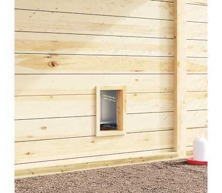 vidaXL Nido per Galline 1 Scomparto da Parete in Acciaio Zincato