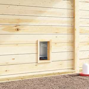 vidaXL Nido per Galline 1 Scomparto da Parete in Acciaio Zincato