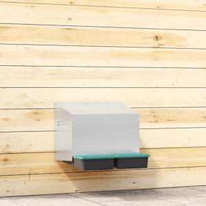 Gnezdilnica za piščance z 2 predelkoma, stenska, pocinkana jekla