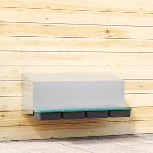 Gnezdišče za piščance s 4 predelki, stensko, pocinkano jeklo