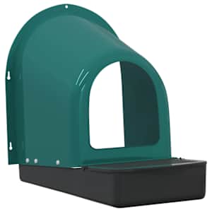 vidaXL kanade pesakastid 4 tk seinale kinnitatavad, tumerohelised, plast